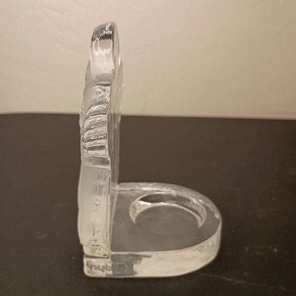 Nybro Swedish Crystal Candle Frosted Glass Angels 5" Christmas Gift Collectable - Picture 6 of 12